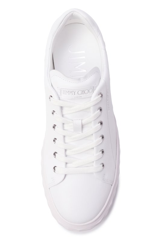 Кожаные кеды Diamond Light Maxi Jimmy Choo DIAM0NDLIGHTMAXIFRXN Белый  DIAM0NDLIGHTMAXIFRXN Фото 6