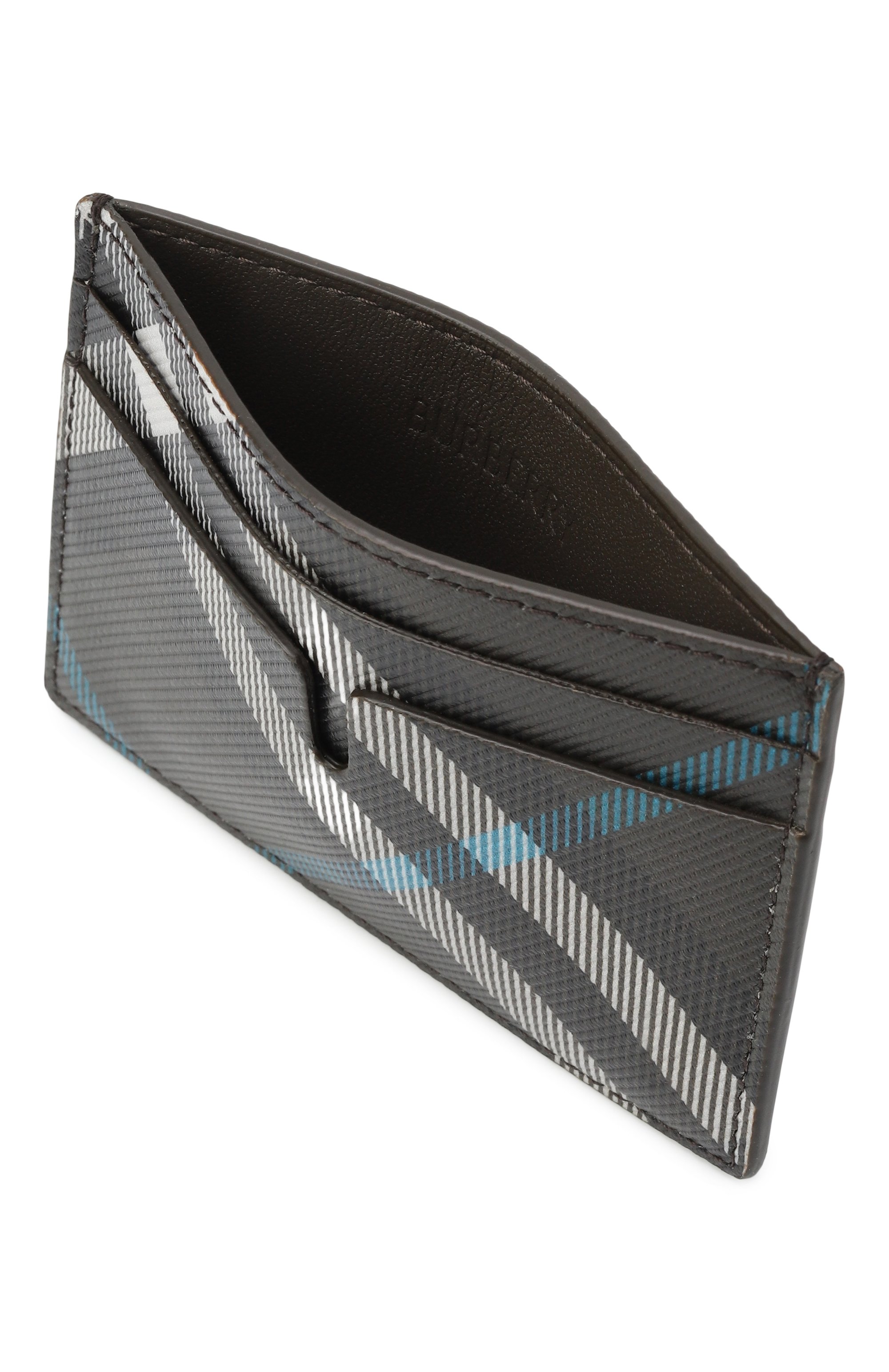 Футляр для кредитных карт BURBERRY серого цвета по цене 28100 руб., арт. 8106298, фото 3 Футляр для кредитных карт BURBERRY, арт. 8106298, фото 3