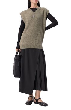 Мужского жилет из шерсти и хлопка MAISON MARGIELA светло-зеленого цвета, арт. S50TH0065/M13108 | Фото 6 (Материал внешний: Шерсть, Хлопок; Мужское Кросс-КТ: Жилет-одежда; Стили: Кэжуэл; Нос: Не проставлено; Региональные ограничения белый список (Axapta Mercury): Не проставлено; Кросс-КТ: Трикотаж)