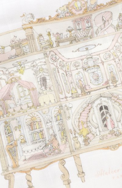 Хлопковый нагрудник ATELIER CHOUX белого цвета по цене 2995 руб., арт. LARGE BIB D0LL H0USE G0LD SNAPS, фото 3 Хлопковый нагрудник ATELIER CHOUX, арт. LARGE BIB D0LL H0USE G0LD SNAPS, фото 3