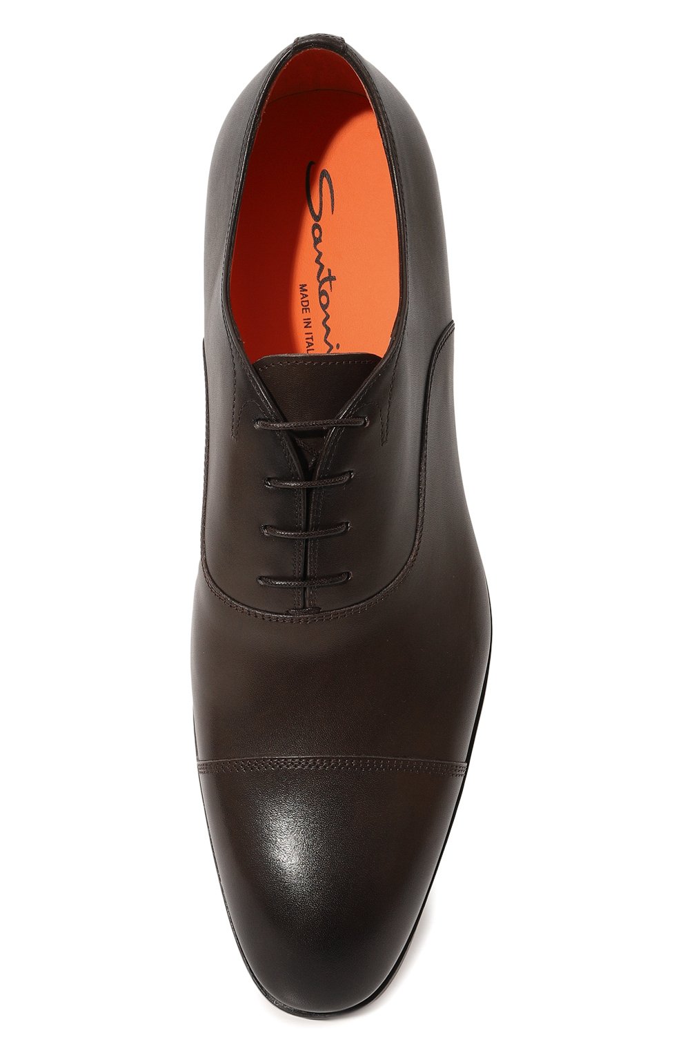 Кожаные оксфорды SANTONI, арт. MGSG11011SMABUSFT50, фото 6