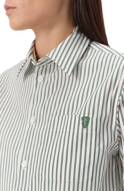 Хлопковая рубашка BURBERRY, арт. 8102550, фото 5