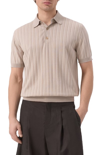 Поло из хлопка и шелка BRIONI, арт. UMR200/PCK12, фото 3