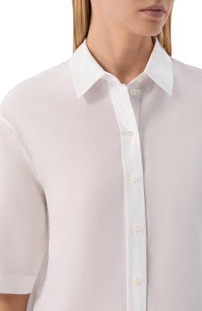 Рубашка из хлопка и шелка 12 STOREEZ бежевого цвета по цене 15000 руб., арт. 137701, фото 5 Рубашка из хлопка и шелка 12 STOREEZ, арт. 137701, фото 5