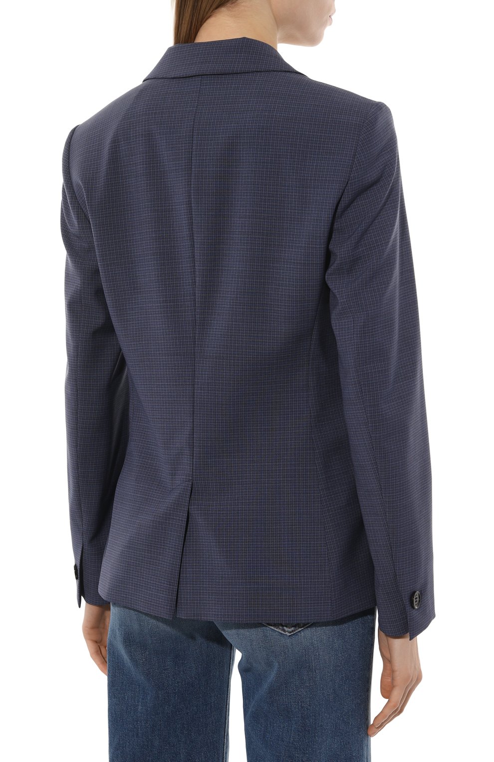 Шерстяной жакет BOSS темно-синего цвета по цене 39560 руб., арт. 50489634, фото 4 Шерстяной жакет BOSS, арт. 50489634, фото 4