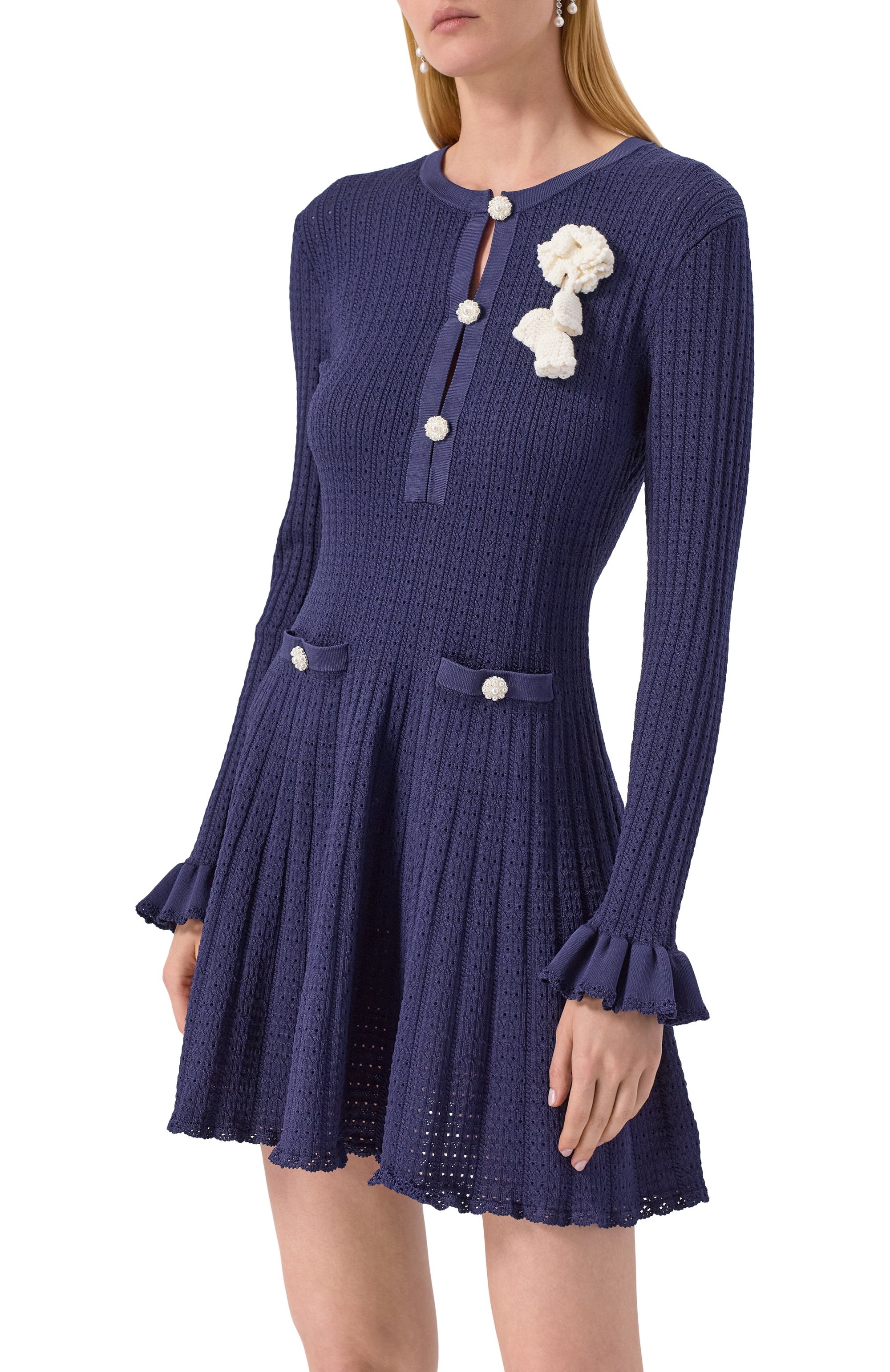 Платье SELF-PORTRAIT, арт. PF25-094S-BL, фото 3