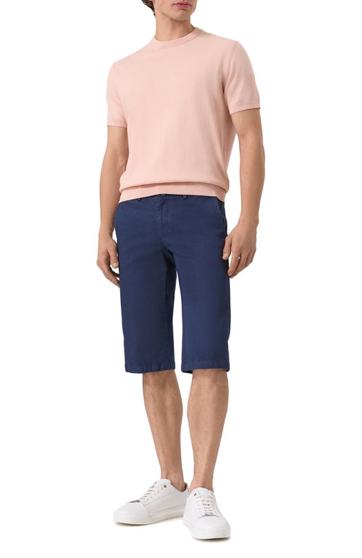 Хлопковые шорты Kiton UFBLACK0602F19 Синий  UFBLACK0602F19 Фото 2