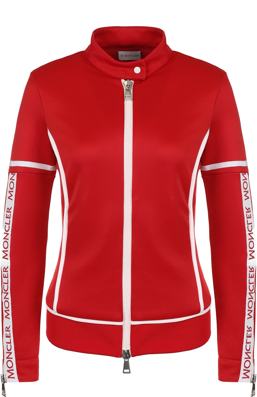 Приталенный кардиган на молнии с воротником-стойкой MONCLER, арт. D1-093-84523-00-8496G, фото 1