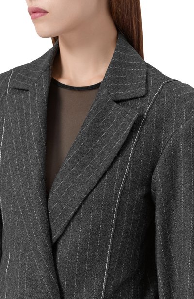 Жакет из шерсти и хлопка ISABEL BENENATO темно-серого цвета по цене 149000 руб., арт. DW410F25, фото 5 Жакет из шерсти и хлопка ISABEL BENENATO, арт. DW410F25, фото 5