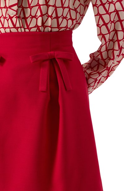 Юбка из шерсти и шелка VALENTINO, арт. 6B3RACK11CF, фото 5