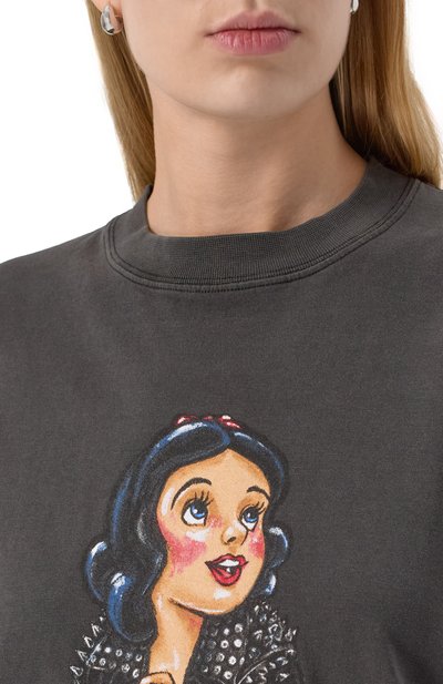 Хлопковая футболка DOMREBEL темно-серого цвета по цене 18600 руб., арт. DREAMING/T-SHIRT, фото 5 Хлопковая футболка DOMREBEL, арт. DREAMING/T-SHIRT, фото 5