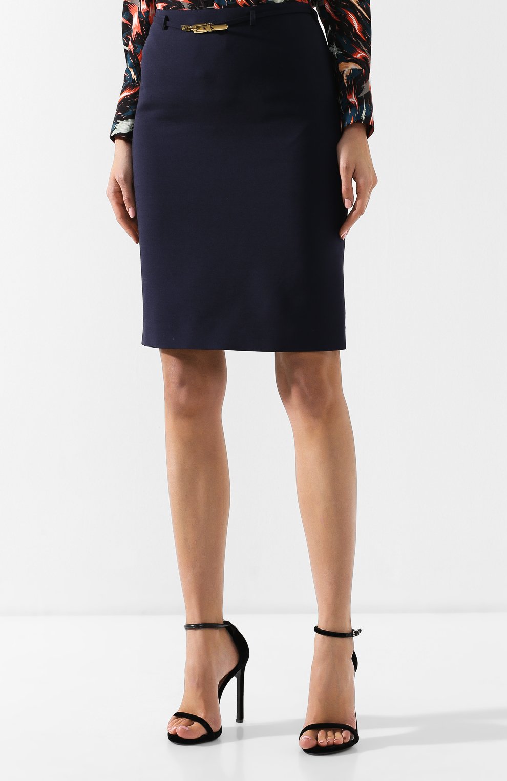 Юбка из смеси шерсти и шелка RALPH LAUREN, арт. 290739825, фото 3