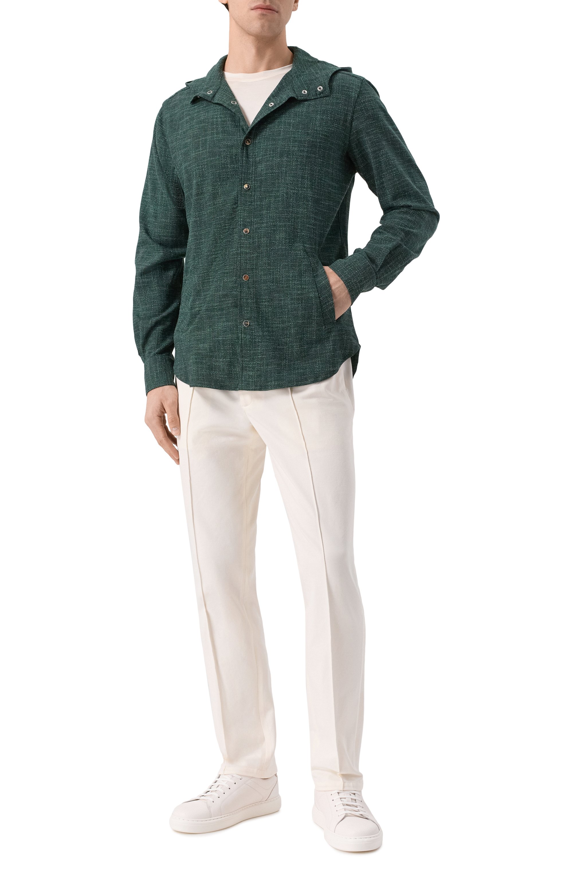 Рубашка из шерсти и шелка KITON, арт. UMCMARK0615E08, фото 2