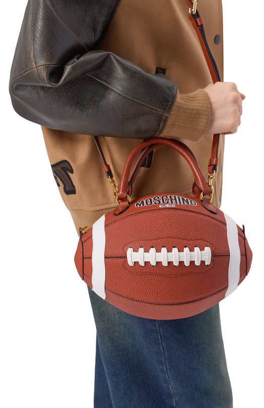 Сумка Rugby Ball Moschino MC4105PP10/0E9 Коричневый  MC4105PP10/0E9 Фото 2