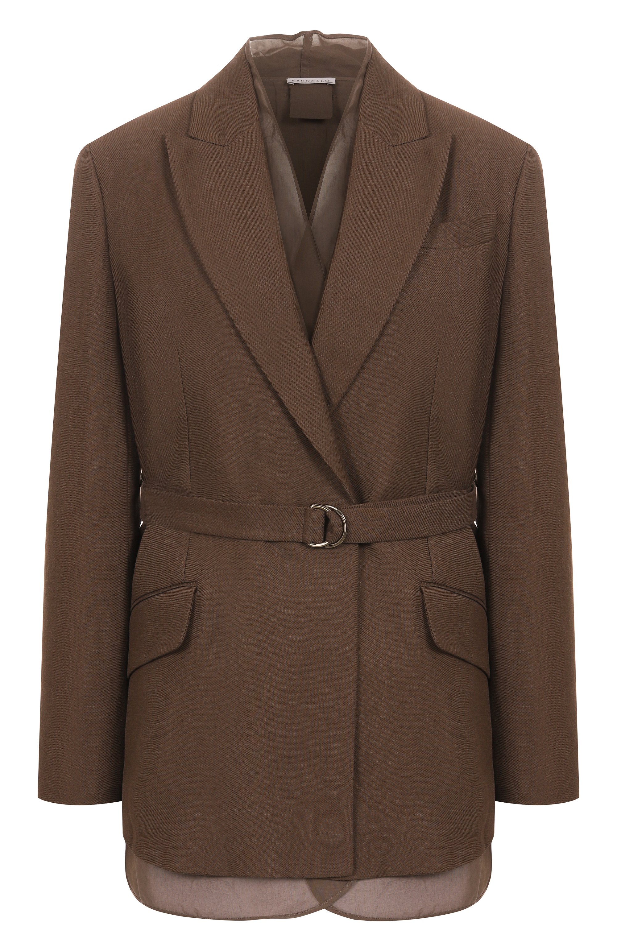 Жакет из вискозы и льна BRUNELLO CUCINELLI, арт. MH1267340, фото 1