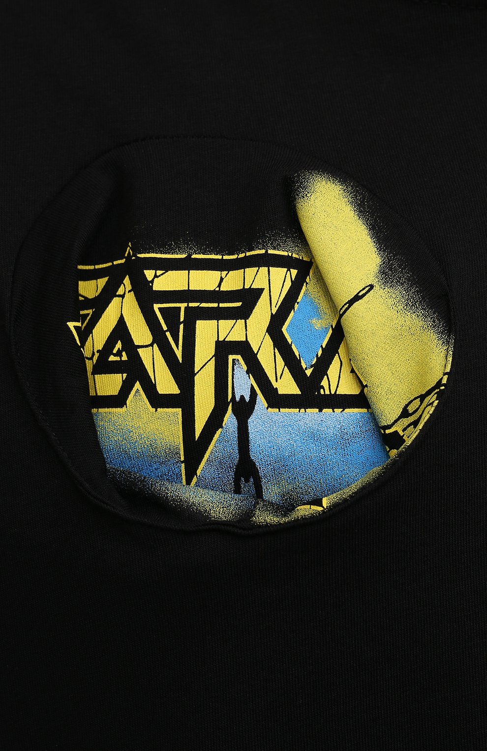 Хлопковая футболка RAF SIMONS черного цвета по цене 47450 руб., арт. 212-W115-19001, фото 5 Хлопковая футболка RAF SIMONS, арт. 212-W115-19001, фото 5