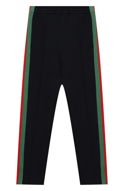 Хлопковые брюки с лампасами GUCCI, арт. 512691/X9T78, фото 1