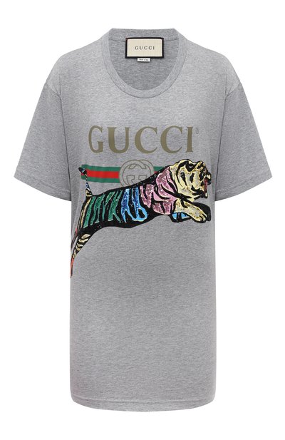 Женская хлопковая футболка GUCCI, арт. 539081 XJASJ