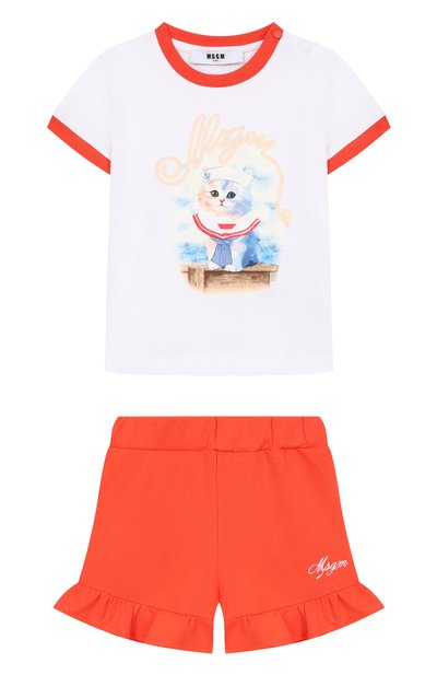 Комплект из футболки и шорт MSGM KIDS, арт. S6MSNGTR269