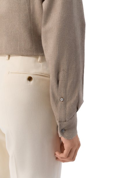 Хлопковая рубашка CORNELIANI светло-бежевого цвета по цене 44850 руб., арт. 28P156/2A11510, фото 5 Хлопковая рубашка CORNELIANI, арт. 28P156/2A11510, фото 5