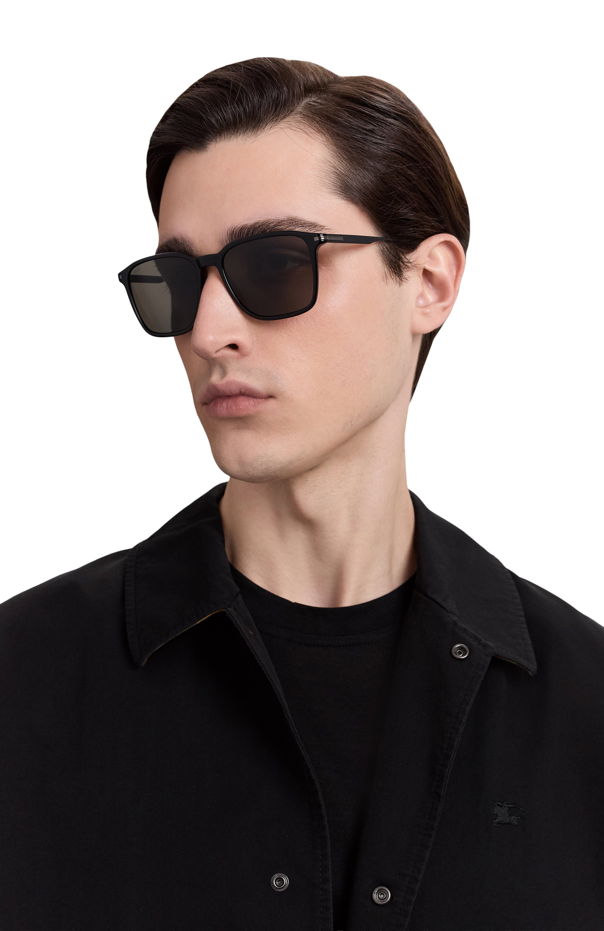 Солнцезащитные очки BOSS ORANGE черного цвета по цене 26400 руб., арт. 1886 807, фото 2 Солнцезащитные очки BOSS ORANGE, арт. 1886 807, фото 2