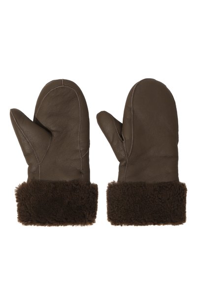 Варежки из овчины YVES SALOMON, арт. 23WAA159XXMECL, фото 3