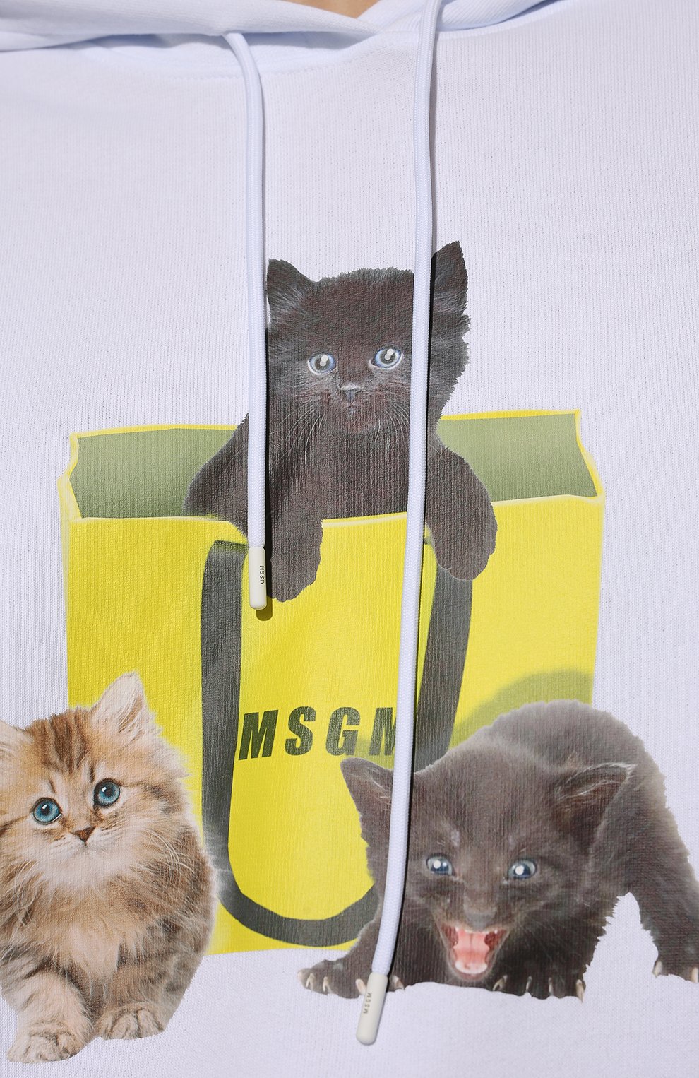 Хлопковое худи MSGM, арт. 3341MDM173 227799, фото 5
