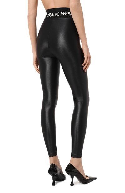 Легинсы VERSACE JEANS COUTURE черного цвета по цене 21500 руб., арт. 74HAC113/J0062, фото 4 Легинсы VERSACE JEANS COUTURE, арт. 74HAC113/J0062, фото 4
