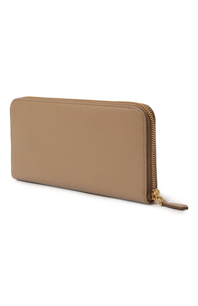 Кожаный кошелек PRADA бежевого цвета по цене 81000 руб., арт. 1ML506-QHH-F0770, фото 2 Кожаный кошелек PRADA, арт. 1ML506-QHH-F0770, фото 2