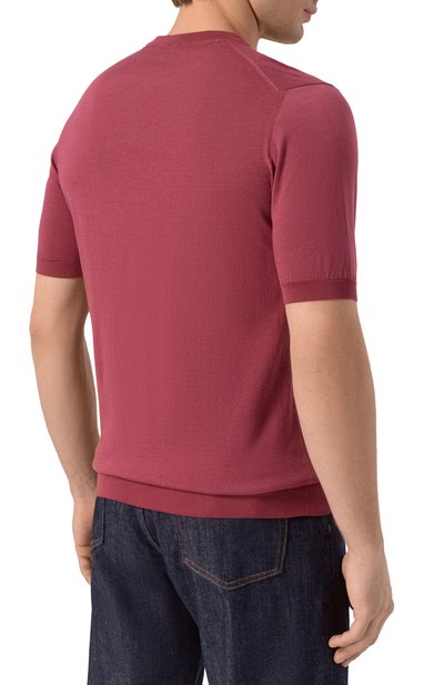 Хлопковый джемпер FEDELI, арт. MU0D8014/GIZA LIGHT DUSTY, фото 4