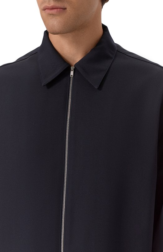 Шерстяная куртка-рубашка Jil Sander J22DL0249/J40002 Синий  J22DL0249/J40002 Фото 5