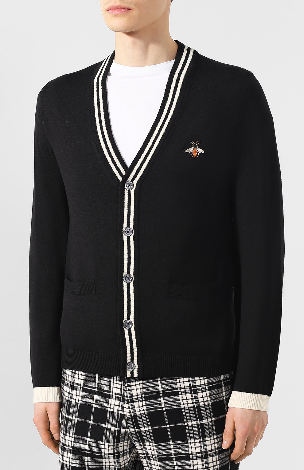 Шерстяной кардиган GUCCI, арт. 496443/X9I00, фото 3