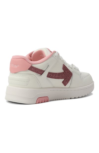 Кожаные кеды out of office OFF-WHITE, арт. 0GIA007S25LEA002/34-36, фото 3