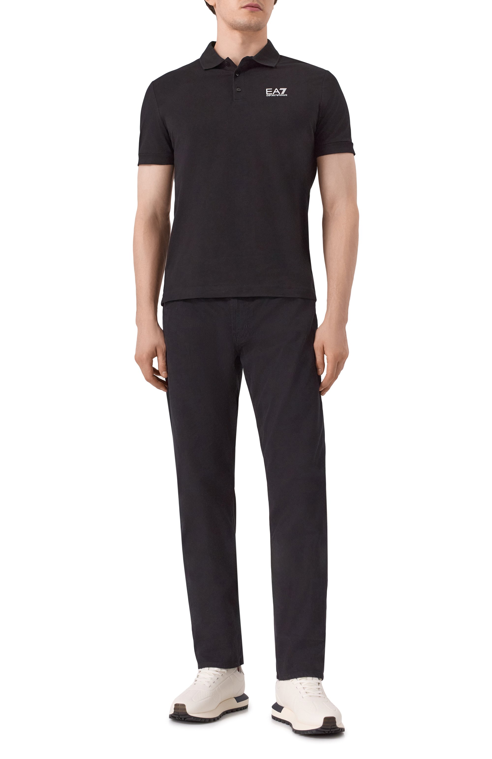 Хлопковое поло EA7, арт. 8NPF14/PJVQZ, фото 2