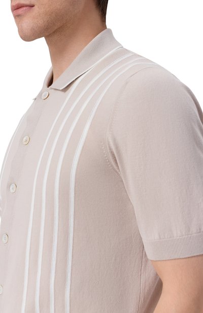 Хлопковая рубашка GRAN SASSO светло-бежевого цвета по цене 35300 руб., арт. 59135/18066, фото 5 Хлопковая рубашка GRAN SASSO, арт. 59135/18066, фото 5