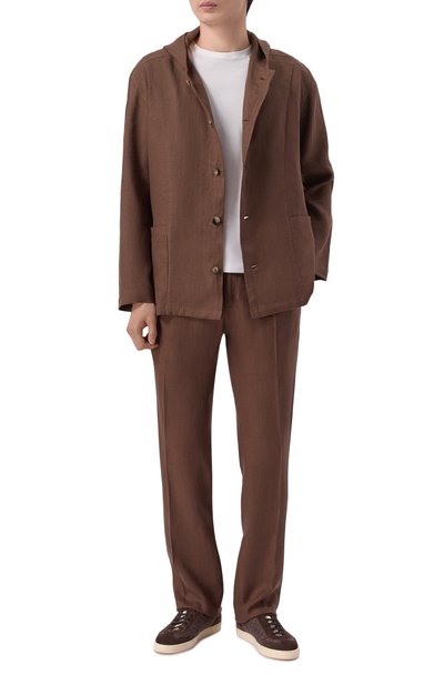 Льняные брюки KITON, арт. UPN01H09690, фото 2