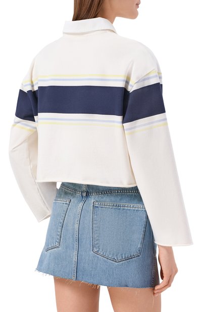 Хлопковое поло RE/DONE, арт. 091-02WRGBP0L/CUT 0FF RUGBY P0L0, фото 4