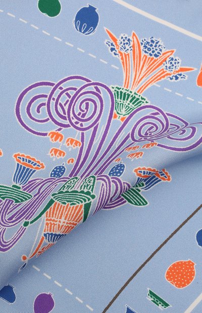 Шелковый платок ETON голубого цвета по цене 6470 руб., арт. A000 32950, фото 2 Шелковый платок ETON, арт. A000 32950, фото 2