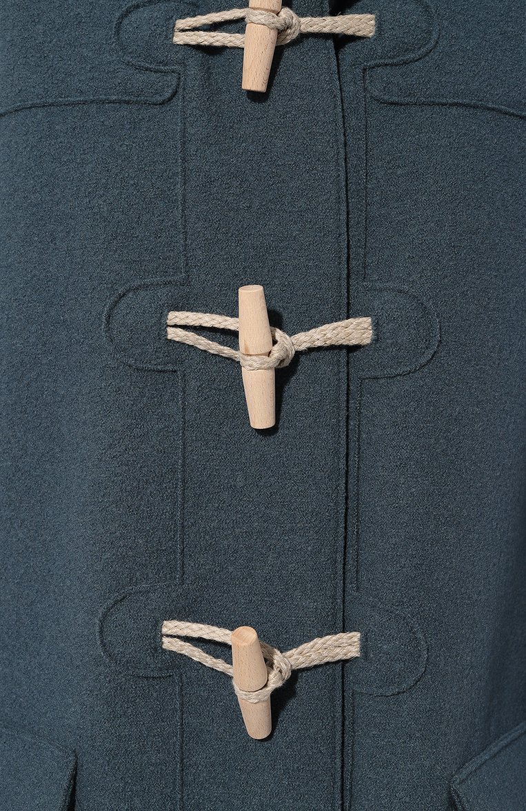 Женское шерстяное пальто HARRIS WHARF LONDON голубого цвета, арт. A1320MLC | Фото 5 (Материал внешний: Шерсть; Рукава: Длинные; Длина (верхняя одежда): До середины бедра; Материал сплава: Проставлено; 1-2-бортные: Однобортные; Драгоценные камни: Проставлено; Стили: Кэжуэл)