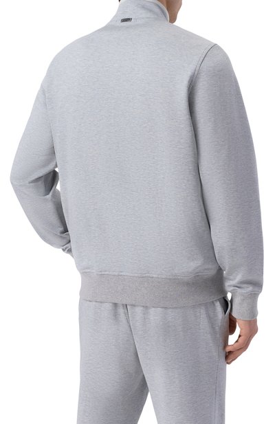 Толстовка из хлопка и шелка CAPOBIANCO, арт. 20M452.DS00., фото 4