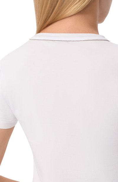 Хлопковая футболка BRUNELLO CUCINELLI, арт. M0T18B0170, фото 5