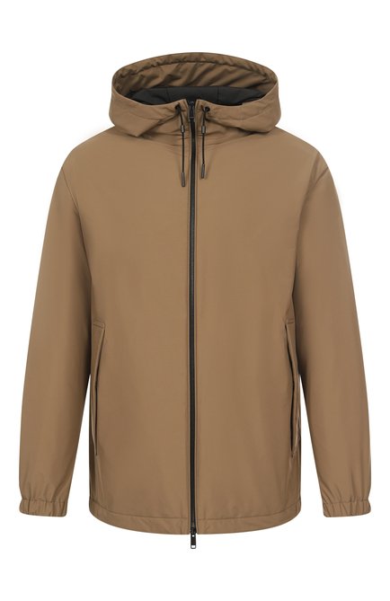 Мужская куртка ZEGNA хаки цвета, арт. E205B/UET35A8 | Фото 1 (Драгоценные камни: Проставлено; Материал сплава: Проставлено; Материал подклада: Синтетический материал; Длина (верхняя одежда): Короткие; Рукава: Длинные)