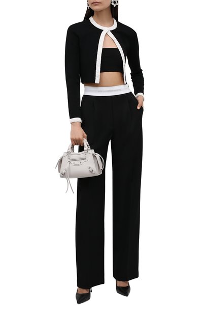 Шерстяные брюки ALEXANDER WANG черного цвета по цене 73850 руб., арт. 1WC1224413, фото 2 Шерстяные брюки ALEXANDER WANG, арт. 1WC1224413, фото 2