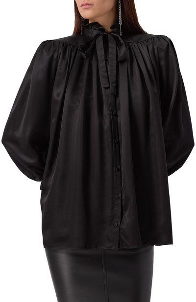 Атласная блузка BALENCIAGA, арт. 831650/TMN09, фото 3
