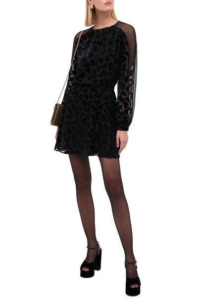 Платье из вискозы и шелка SAINT LAURENT, арт. 627116/Y5B11, фото 2