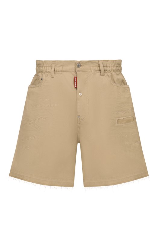 Хлопковые шорты Dsquared2 S74MU0961/S41794 Бежевый S74MU0961/S41794