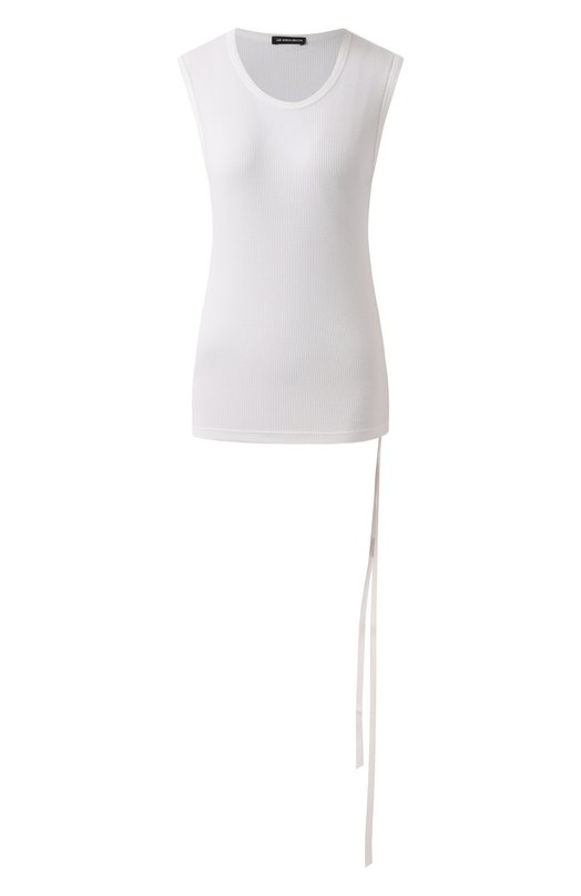 Майка из вискозы и хлопка Ann Demeulemeester B0011981/FA570 Белый B0011981/FA570
