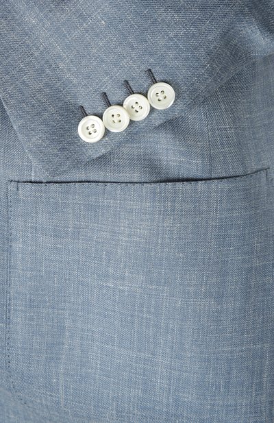 Приталенный пиджак из смеси шерсти с шелком и льном BRIONI, арт. RG00/P5AIB/BRUNIC0/2, фото 4