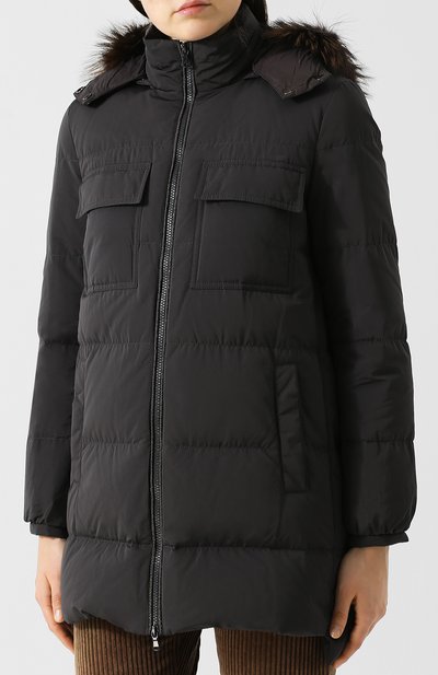 Стеганая куртка с капюшоном и воротником-стойкой BRUNELLO CUCINELLI, арт. MR5279308, фото 3