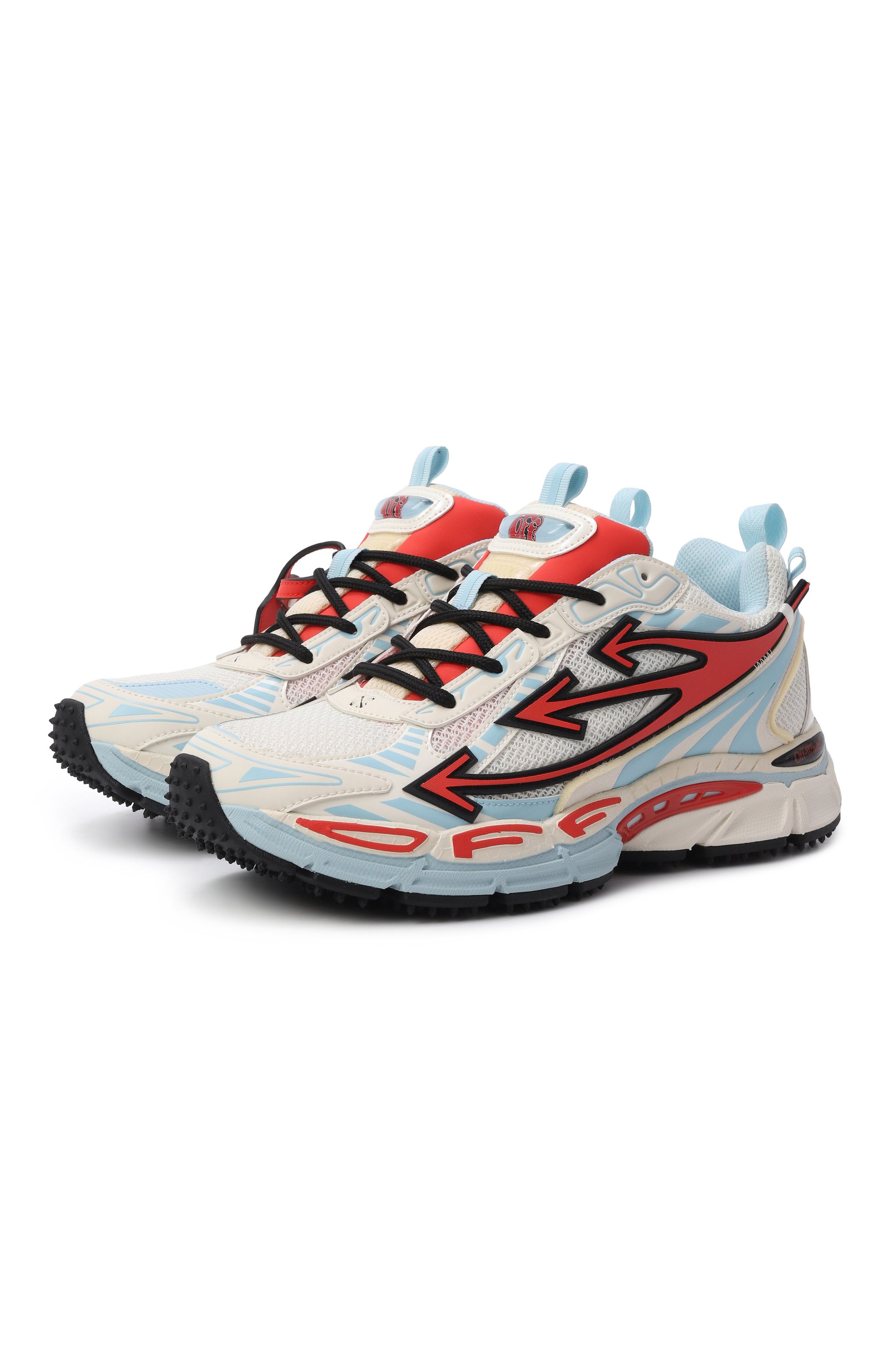 Комбинированные кроссовки be right back OFF-WHITE, арт. 0MIA295S26FAB005, фото 1